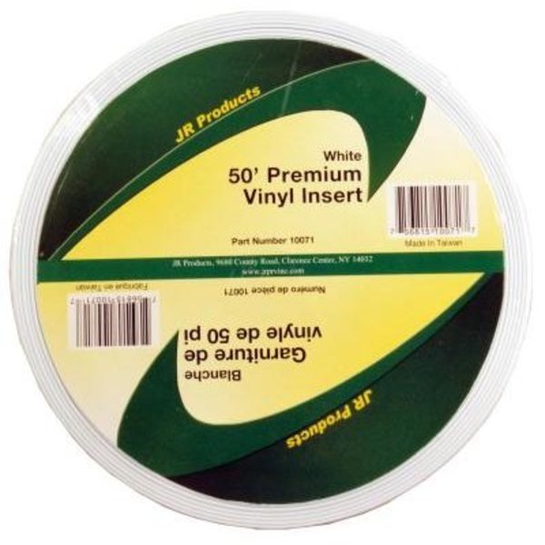 Jr Products 50FT PREMIUM VINYL INSERT, WHITE 10071